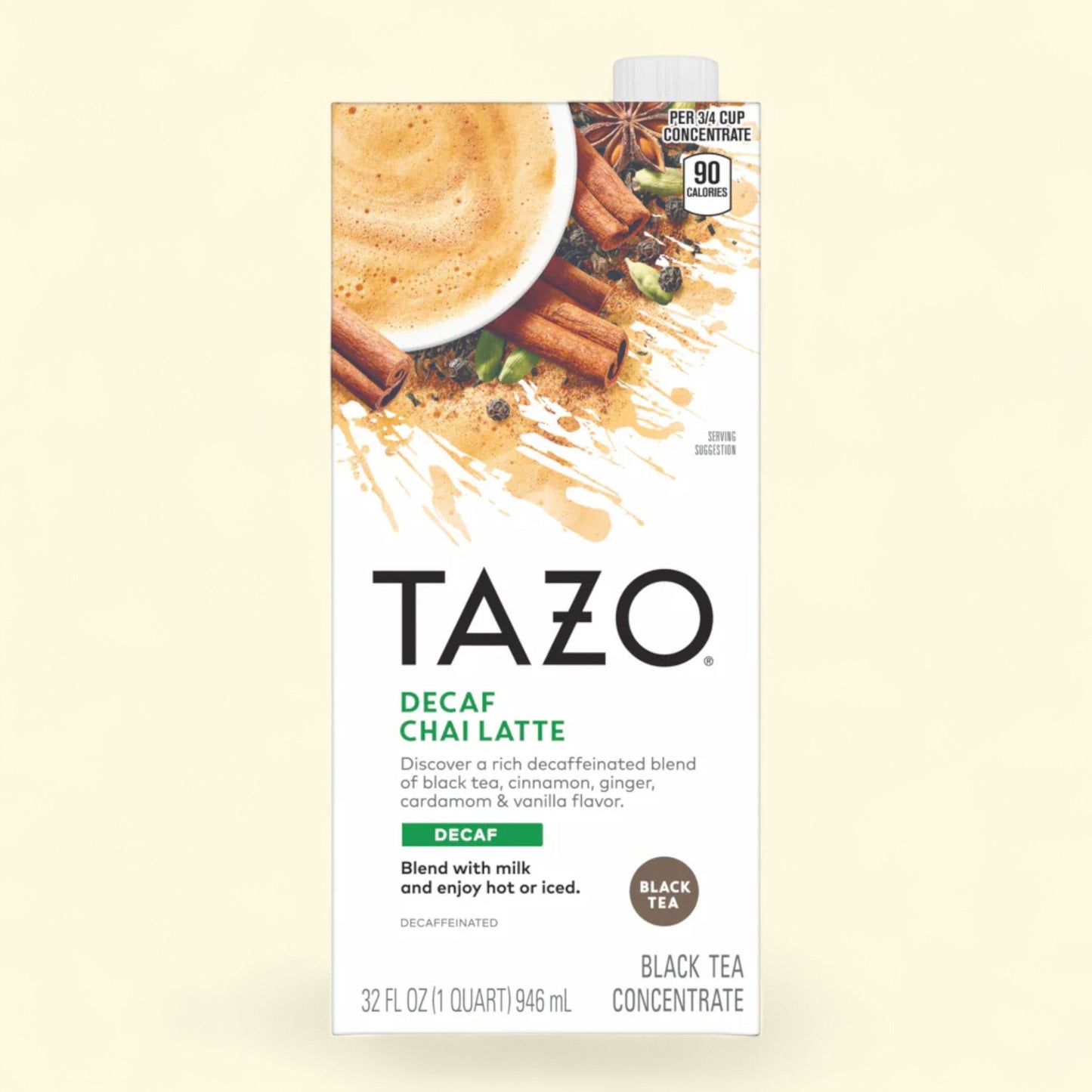 Concentré de thé noir Tazo Decaf Chai Latte, format