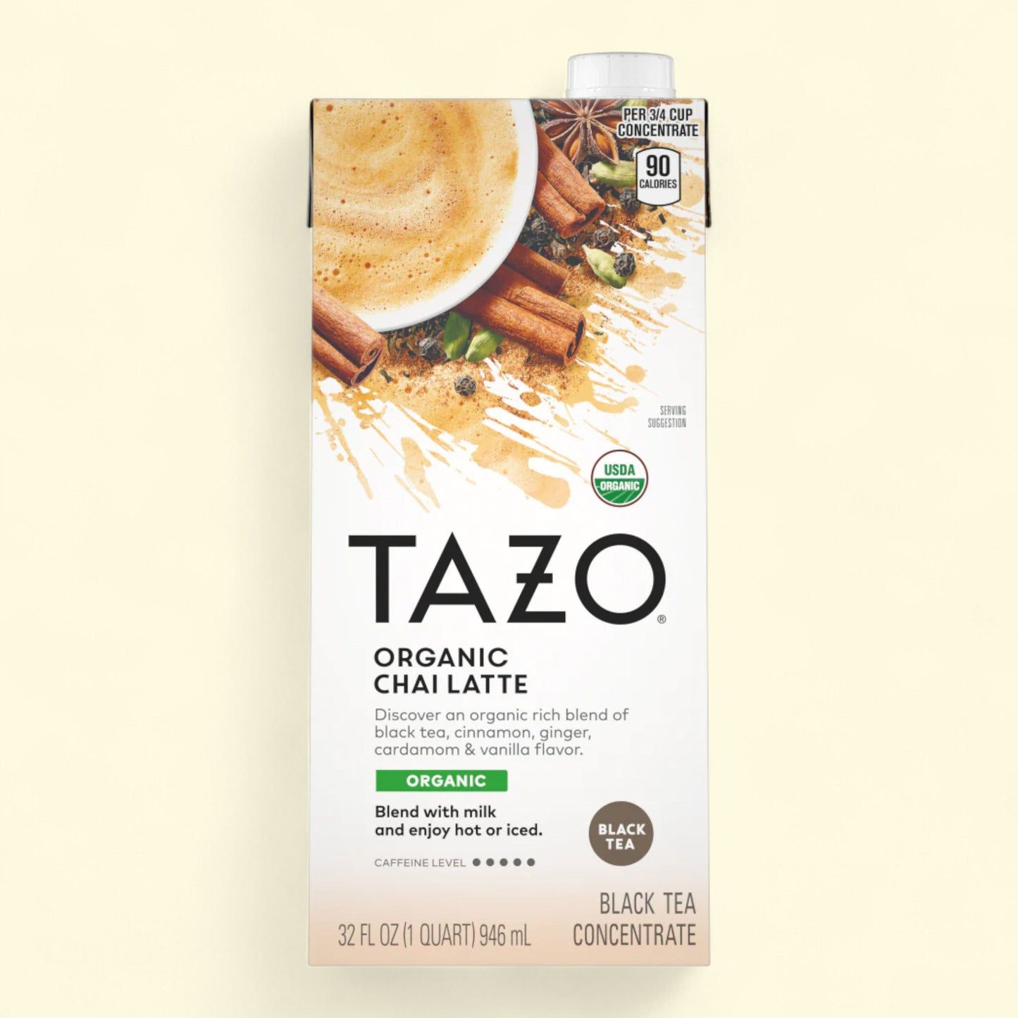 Concentré de thé noir Chai Latte bio Tazo, format