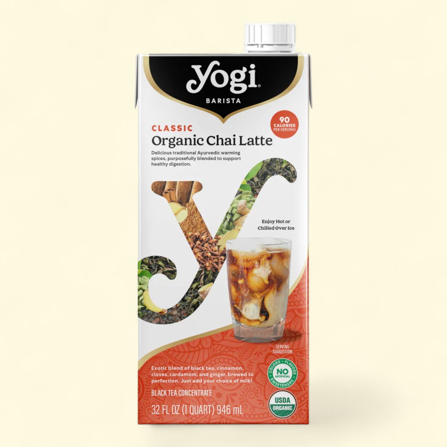 Concentré de thé noir Chai Latte bio Yogi Barista Classic, format