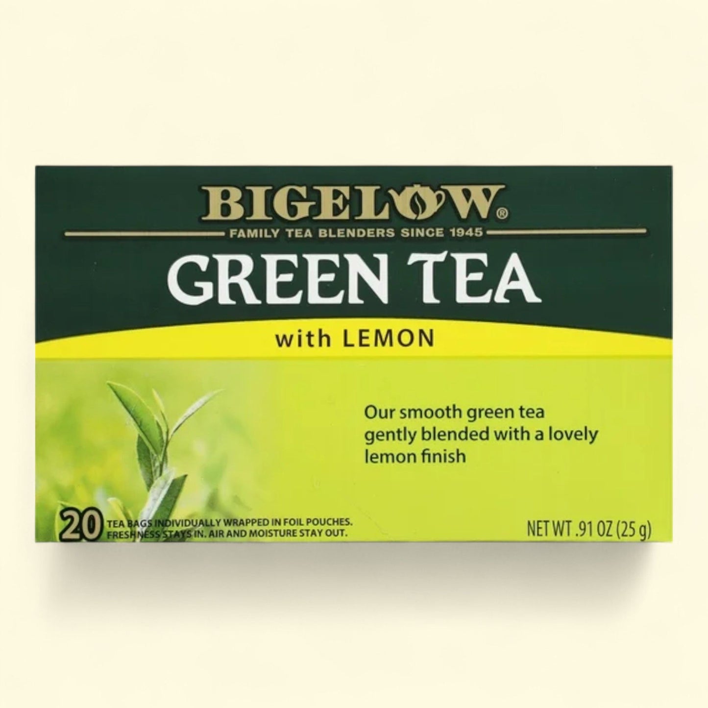 Bigelow Green Tea with Lemon, 20 Count