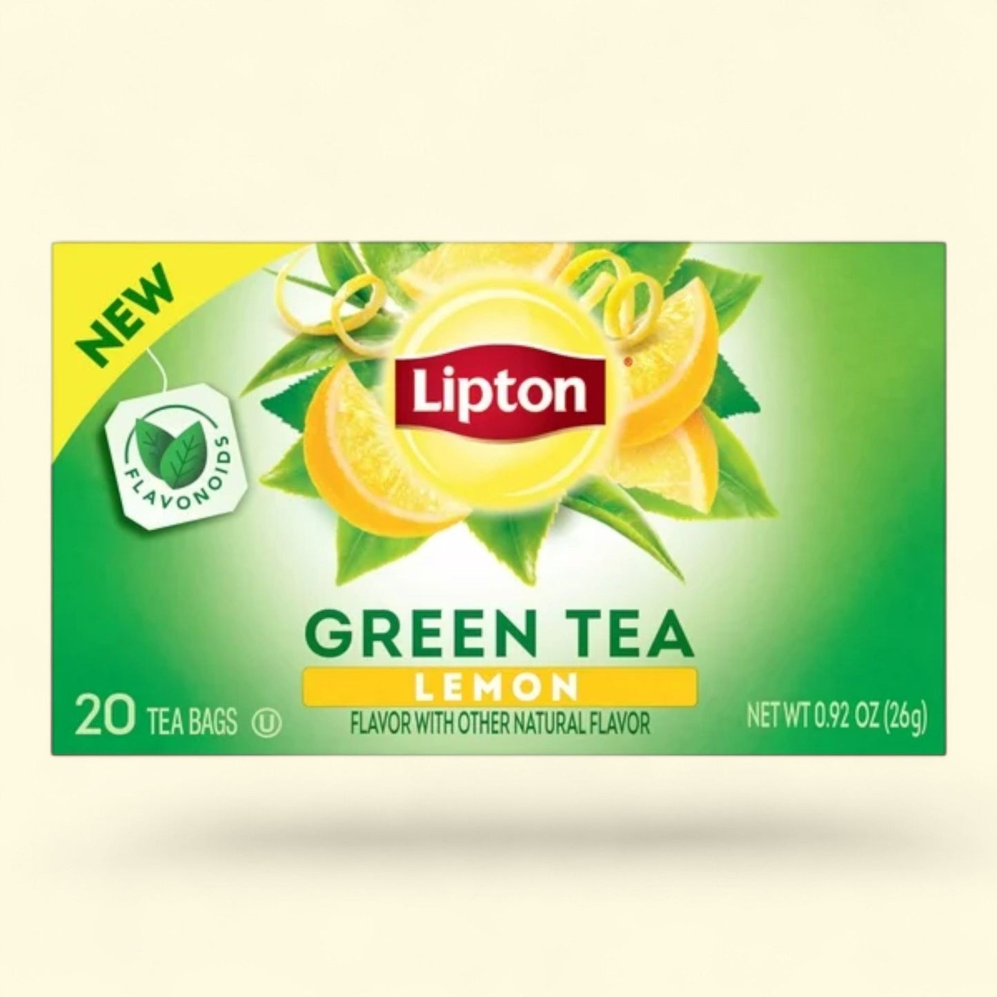 Lipton Lemon Green Tea Bags, 20 Count