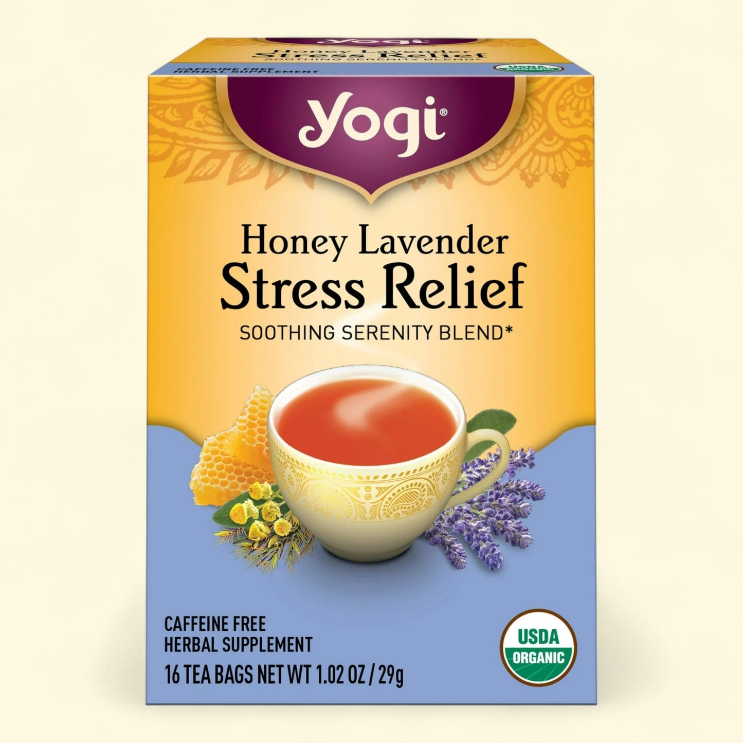 Yogi Tea Honey Lavender Stress Relief, 16 Count