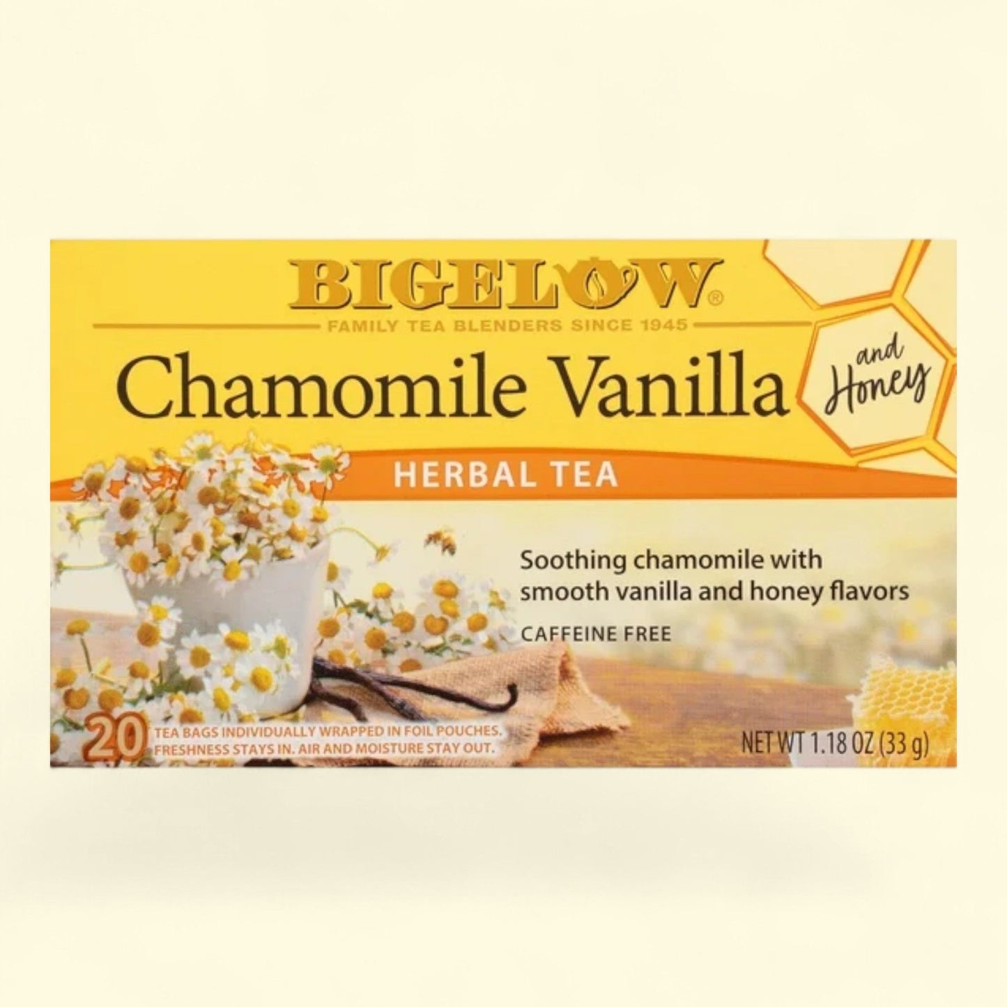 Bigelow Chamomile Vanilla and Honey Tea, 20 Count