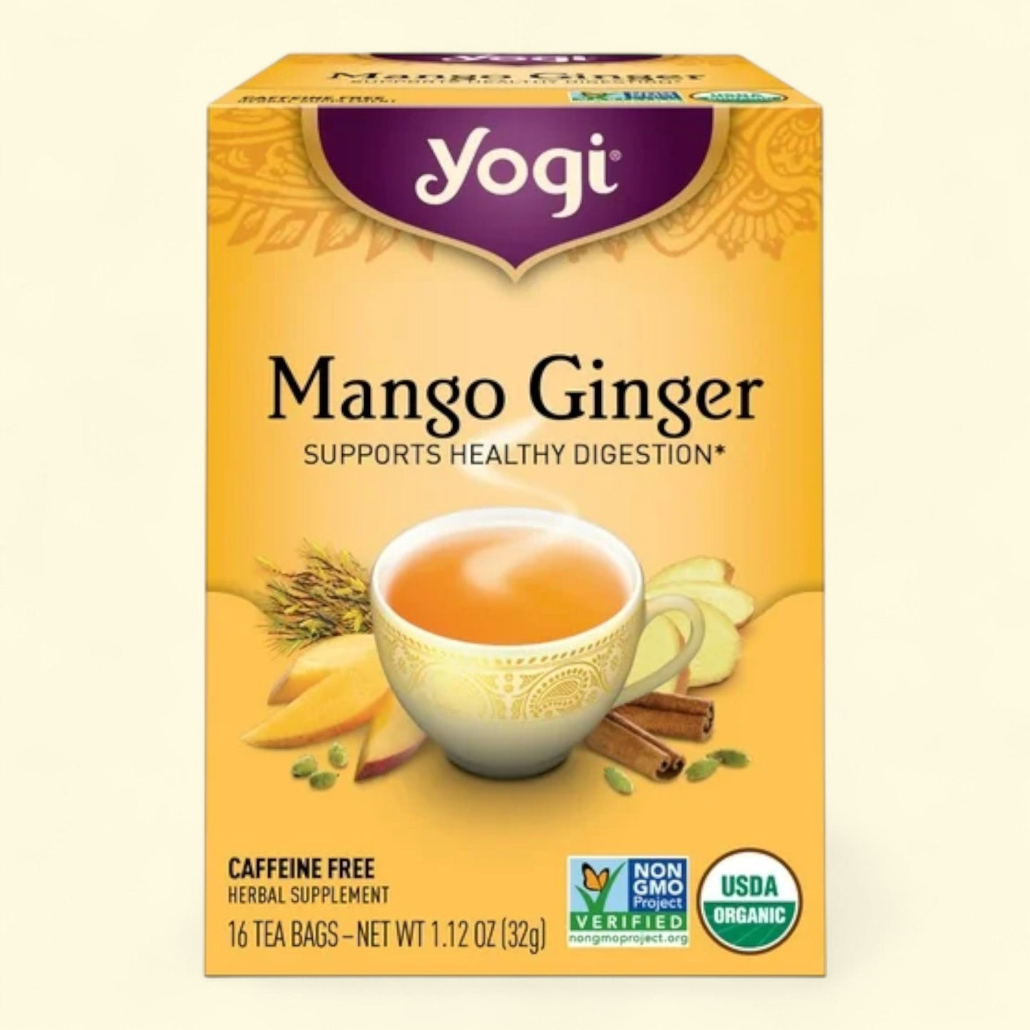 Yogi Tea Mango Ginger, 16 Count