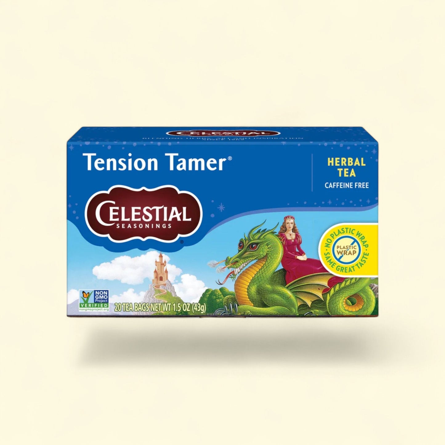 Celestial Seasonings Tension Tamer Herbal Tea, Caffeine Free, 20 Count — authentic US product shipped worldwide by Treatspree