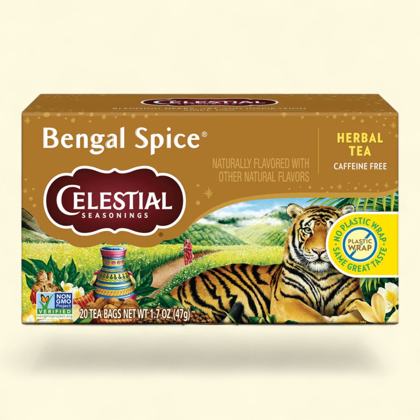 Celestial Seasonings Bengal Spice Herbal Tea, Caffeine Free, 1 box