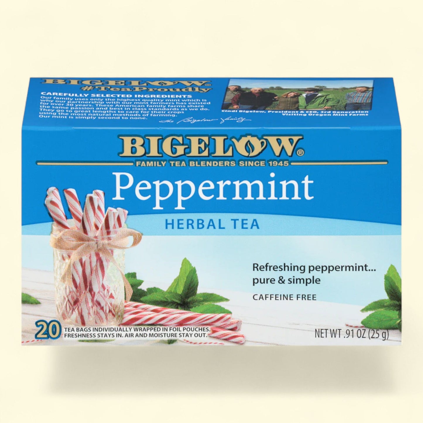 Bigelow Peppermint Herbal Tea Bags, 20 ct