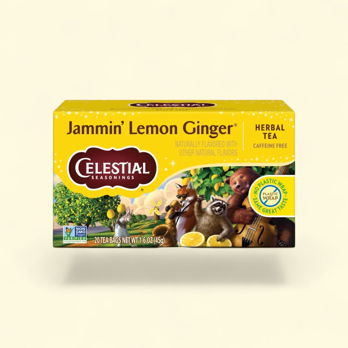 Celestial Seasonings Jammin' Lemon Ginger Herbal Tea, Caffeine Free... — authentic US product shipped worldwide by Treatspree