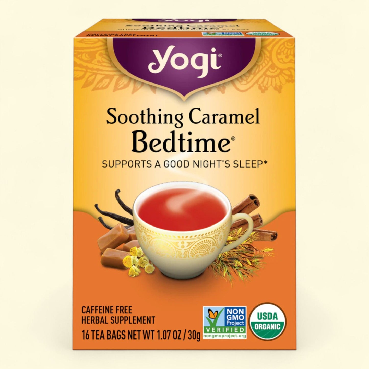 Yogi Soothing Caramel Bedtime Herbal Tea Bags, Size