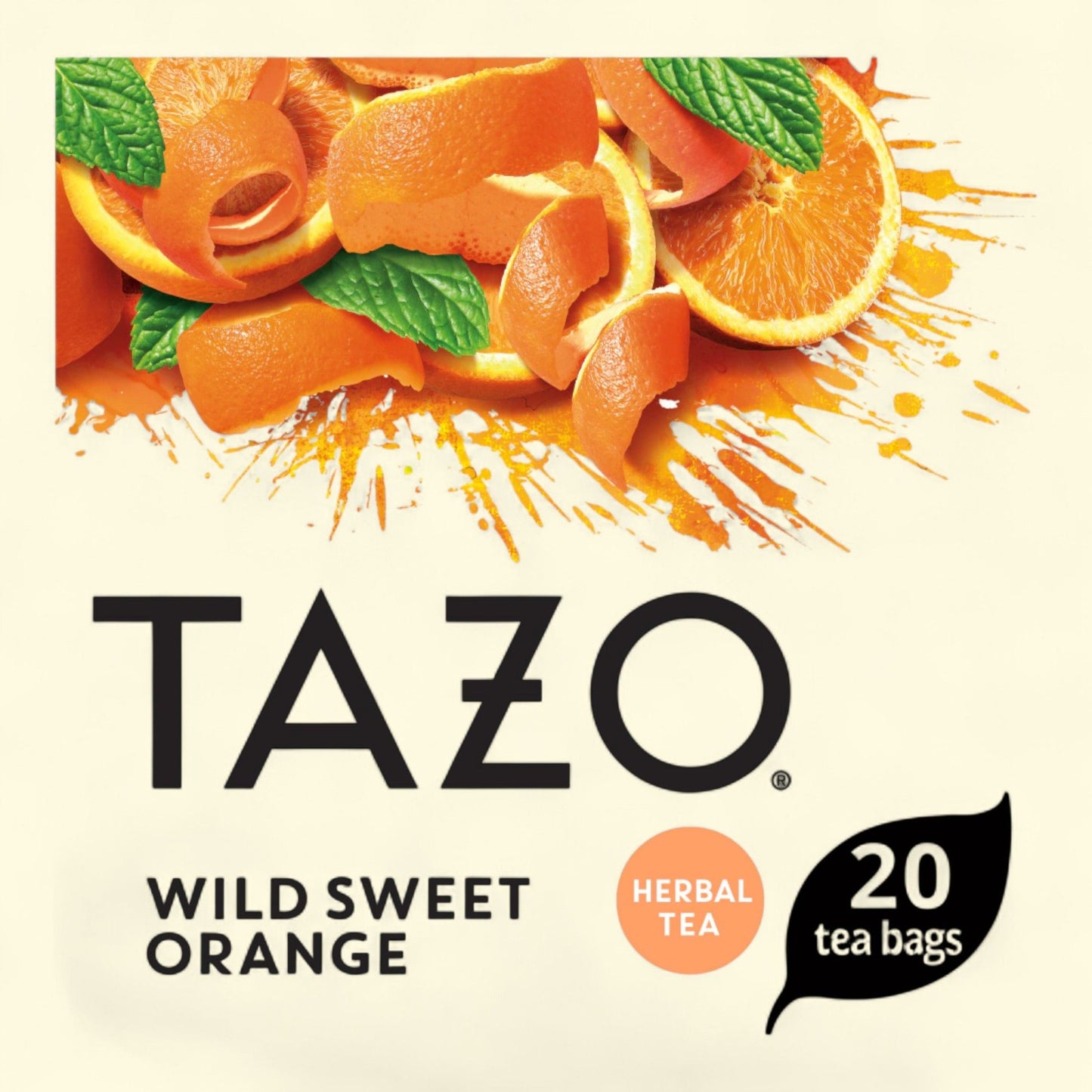 Tazo Wild Sweet Orange Herbal Tea, Tea Bags