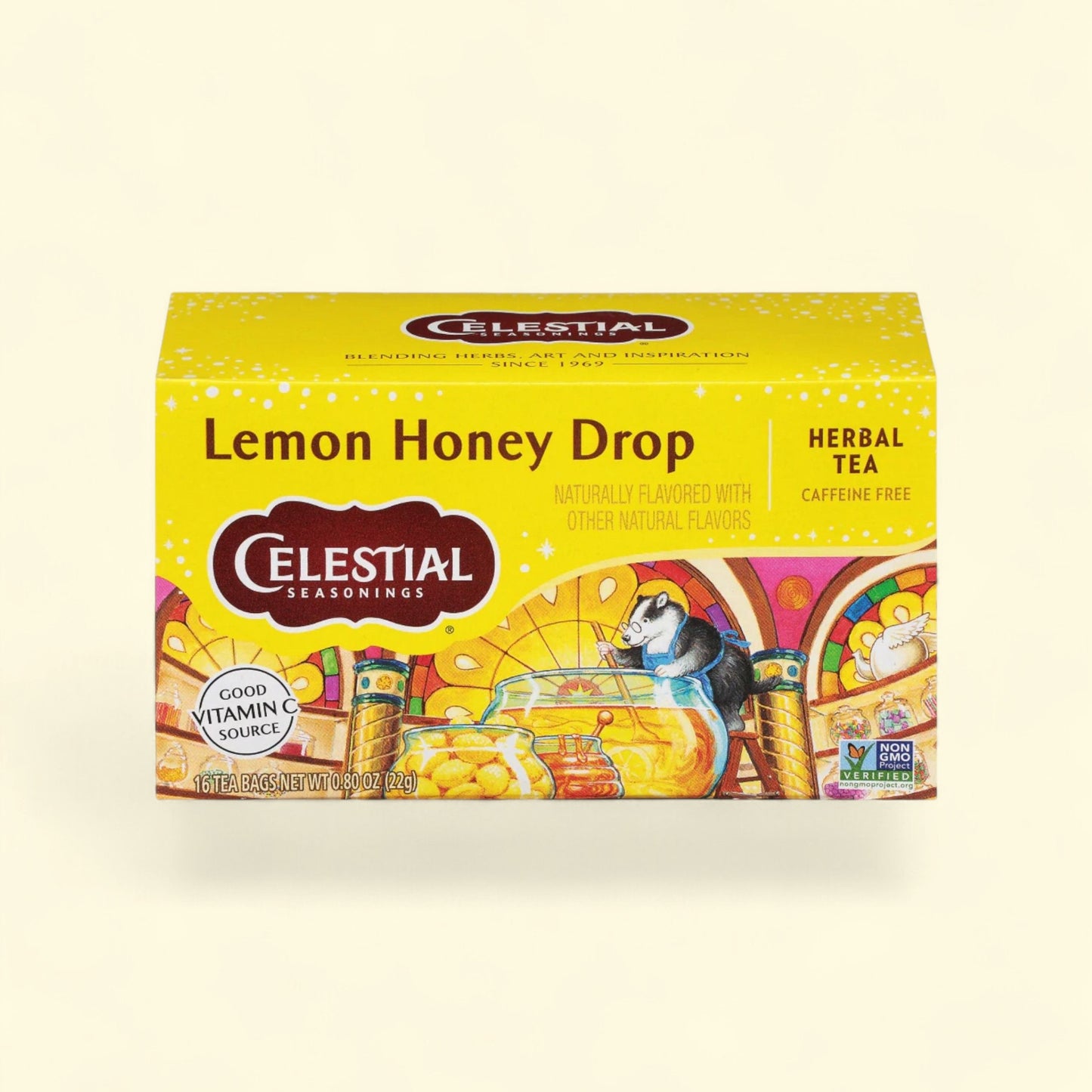 Celestial Seasonings Lemon Honey Drop Herbal Tea Bags, Size — authentic US product shipped worldwide by Treatspree