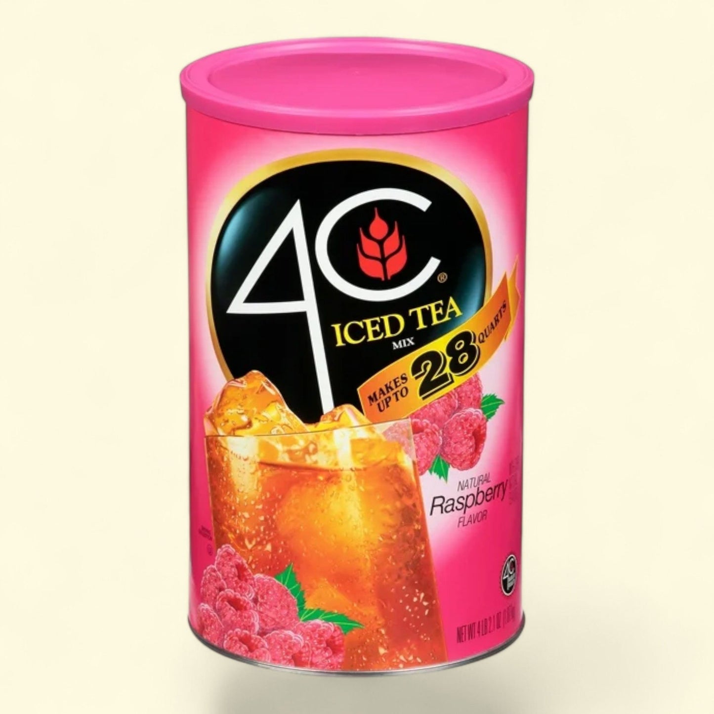 4C Raspberry Iced Tea Mix, 66.1 oz