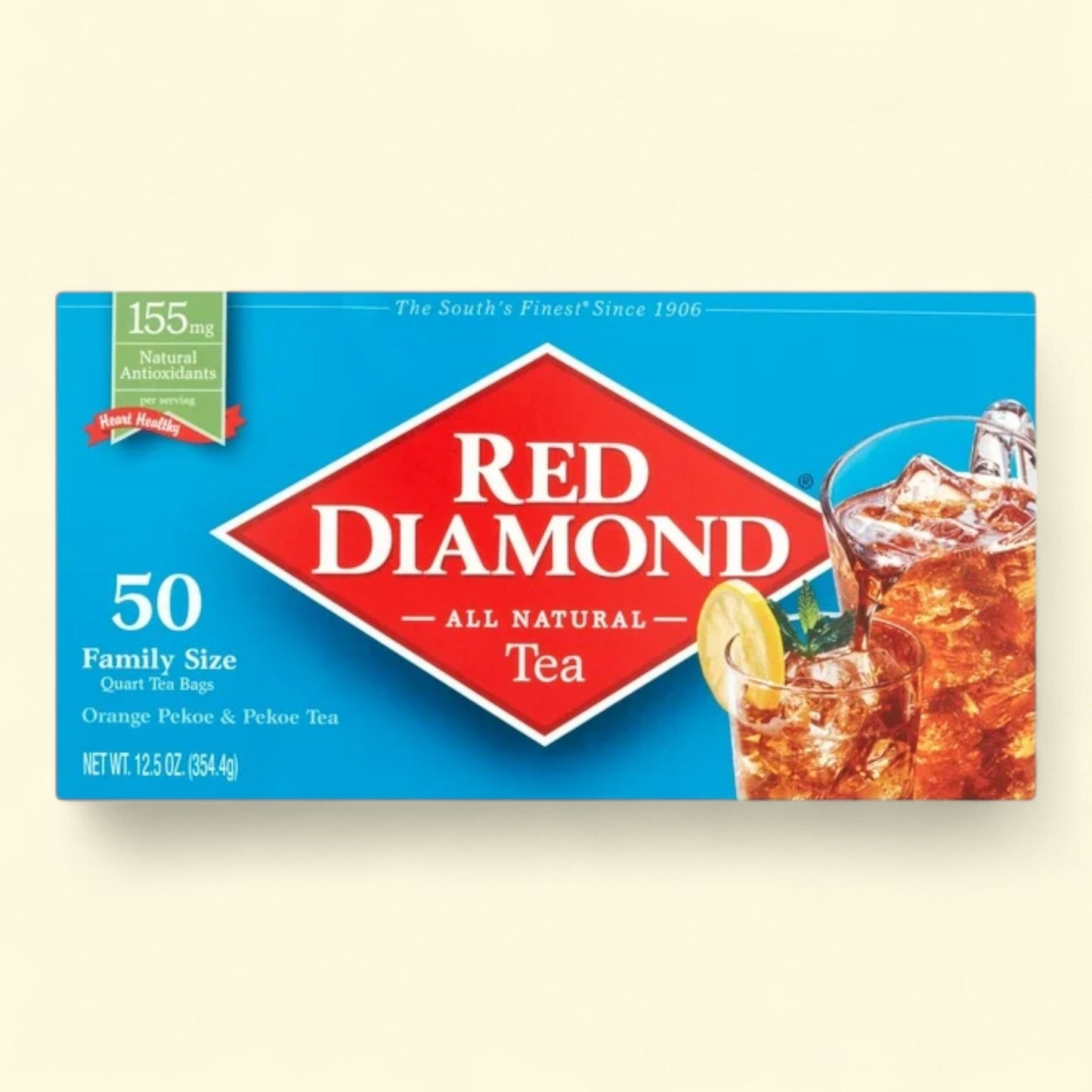 Red Diamond Iced Tea Bags, Family Size, 50 ct