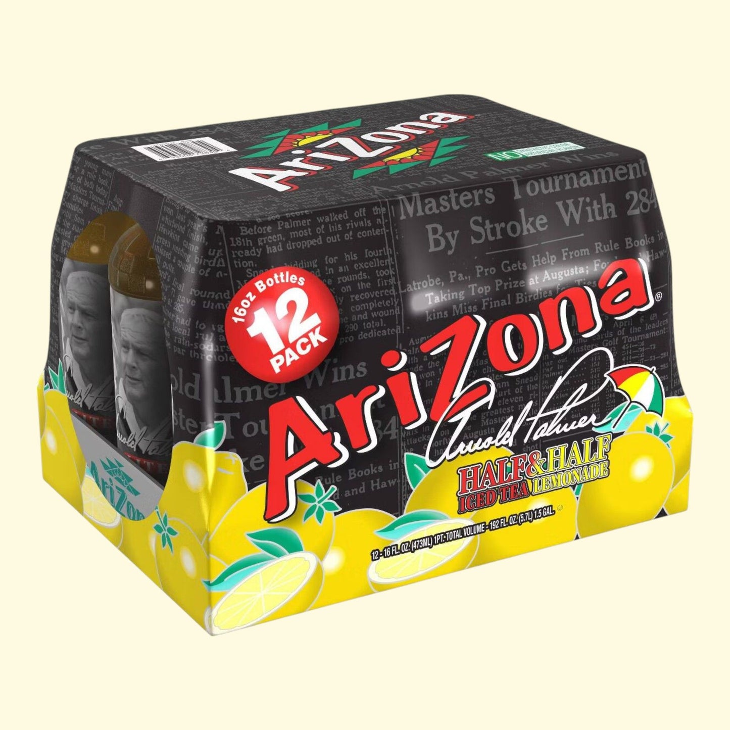 AriZona Arnold Palmer Half & Half Iced Tea & Lemonade, 12pk/16 fl oz
