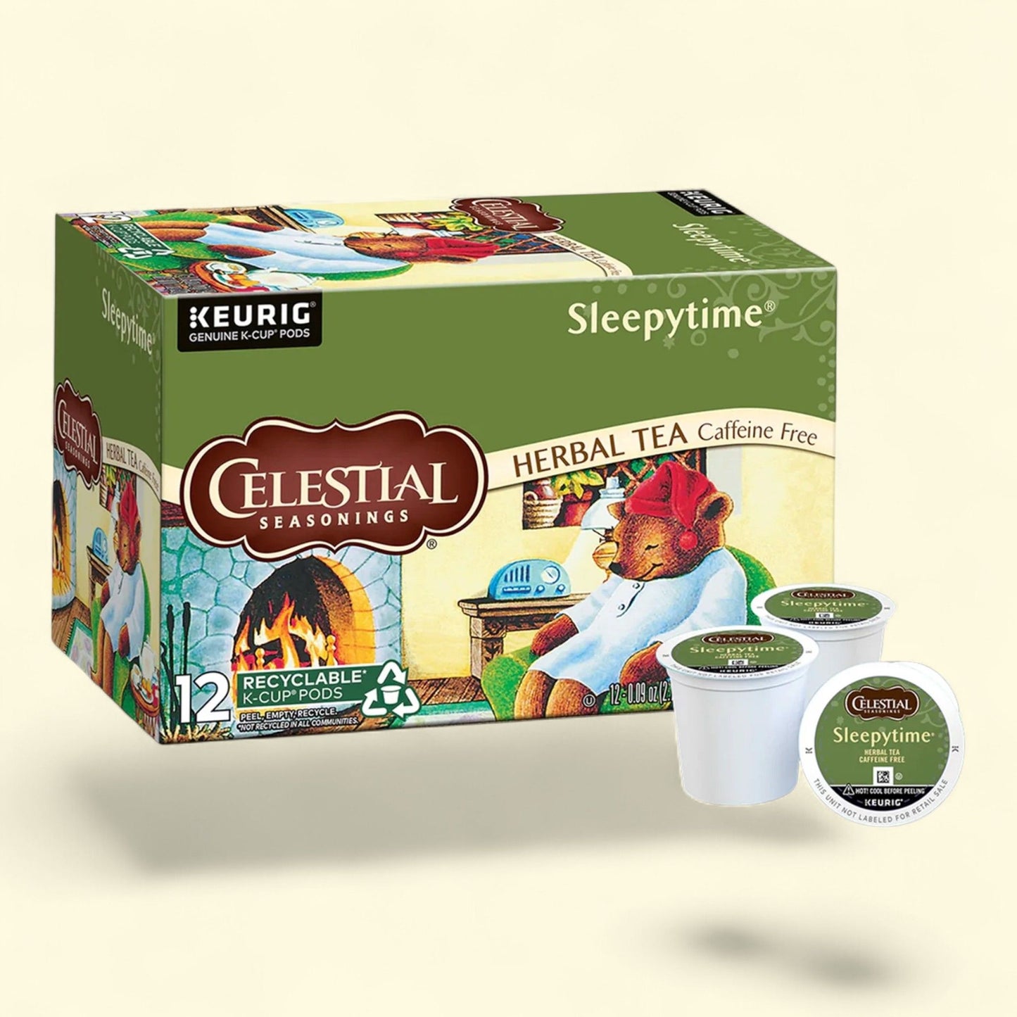 Dosettes de tisane Sleepytime de Celestial Seasonings pour machine Keurig K-Cup, lot de 12