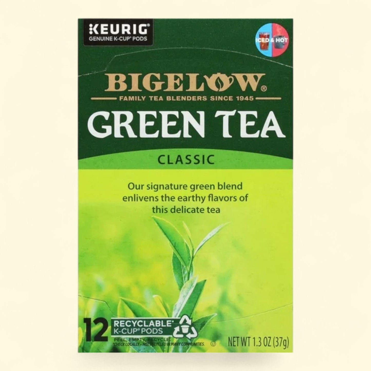 Thé vert Bigelow, paquet de 12 sachets