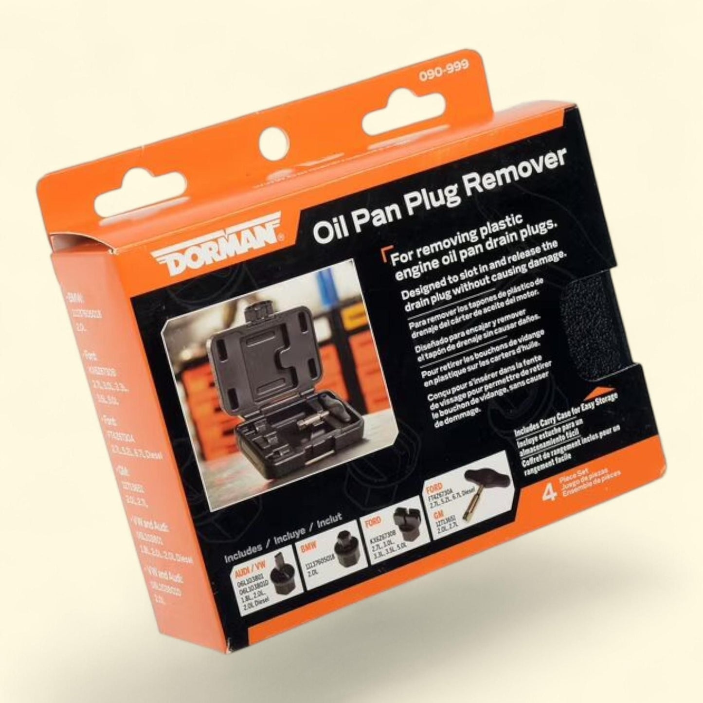 Kit d'outils Dorman pour le démontage des bouchons de vidange d'huile, 090-999
