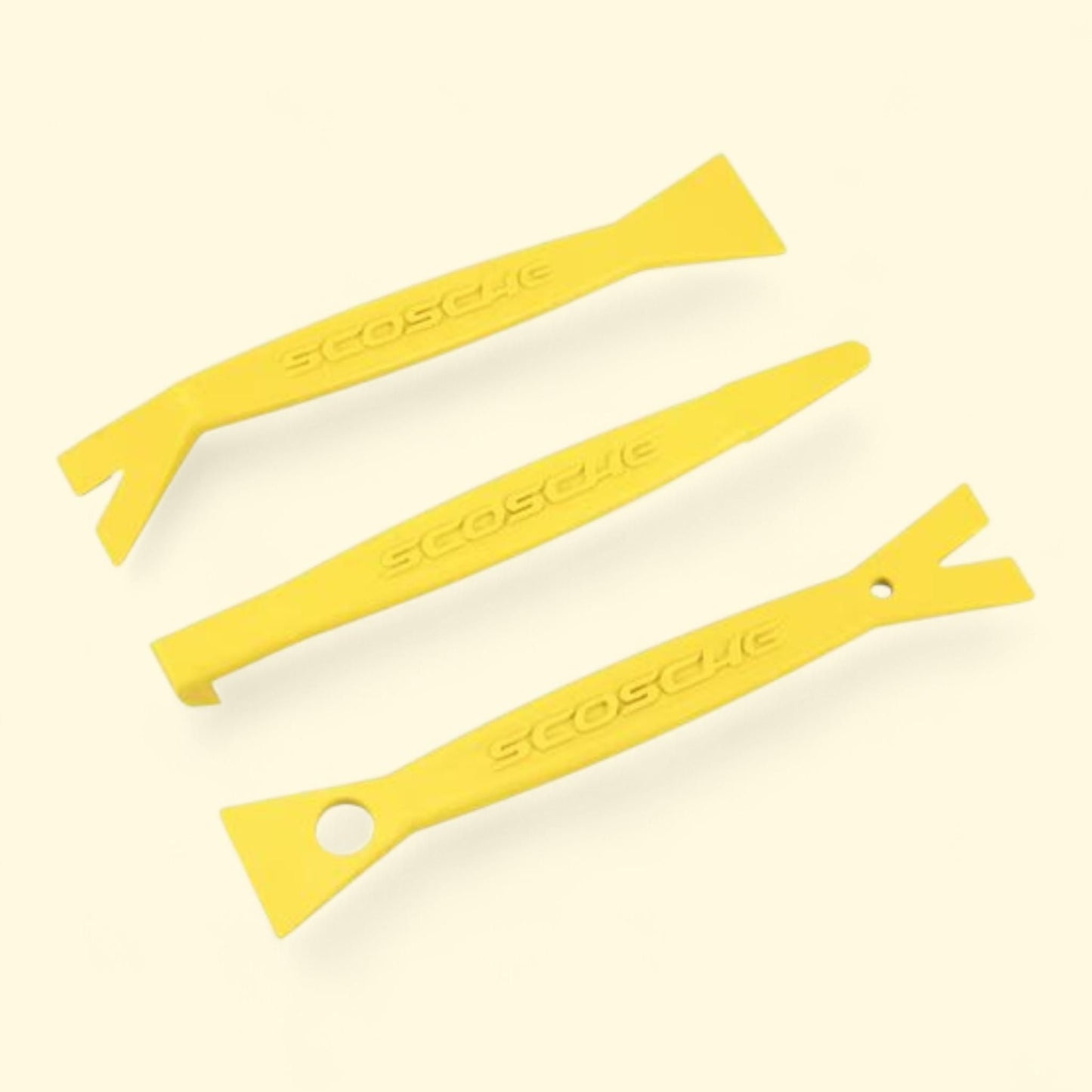 Scosche Automotive Trim Removal Tool Set, 3-Piece, Yellow