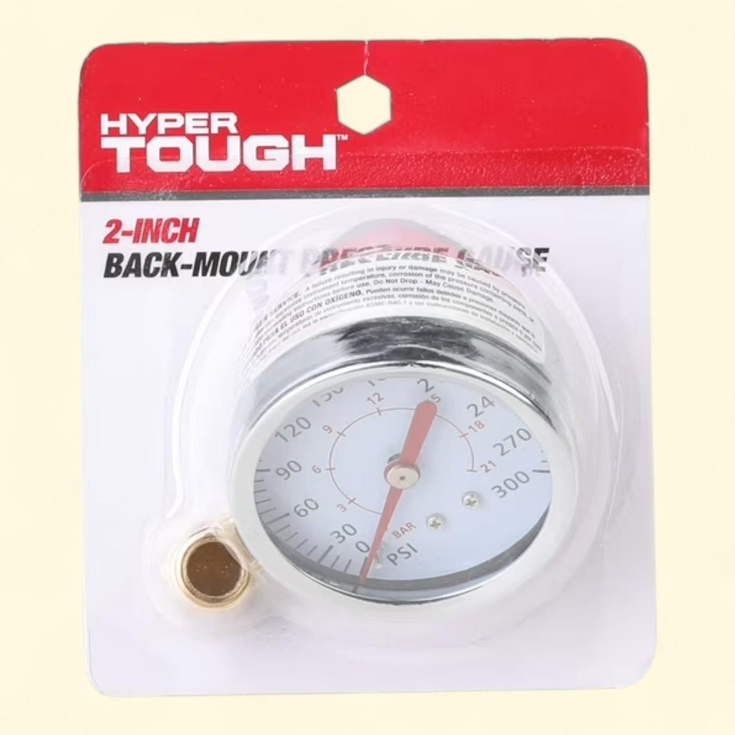 Hyper Tough Pressure Gauge, 2-inch