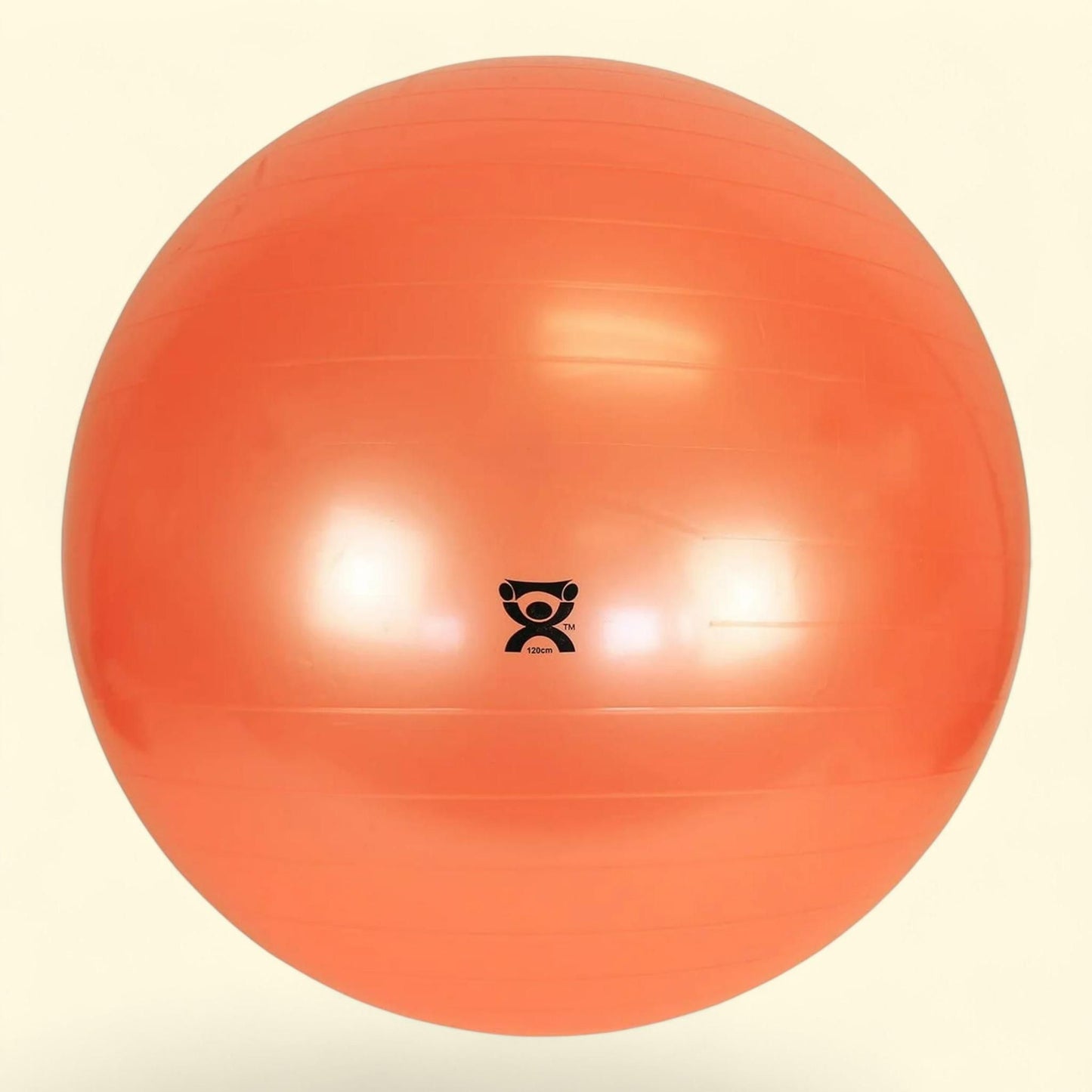 CanDo Inflatable Exercise Ball, 48 Inch, Orange