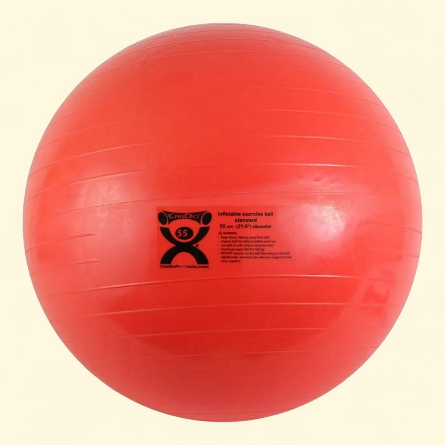 CanDo ABS Exercise Ball, 55 cm, Red