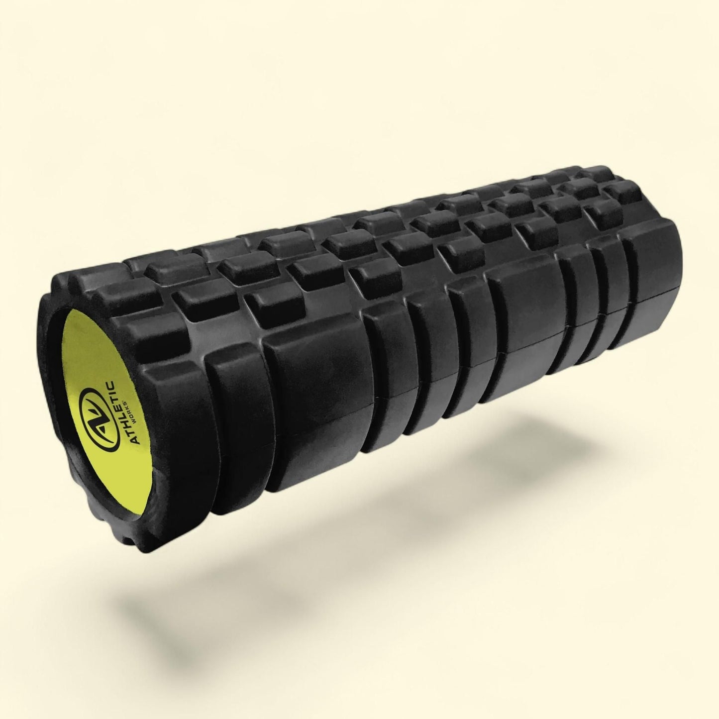Athletic Works Foam Roller, 18 in. x 5.5 in., Firm Deep Tissue Massage, Black