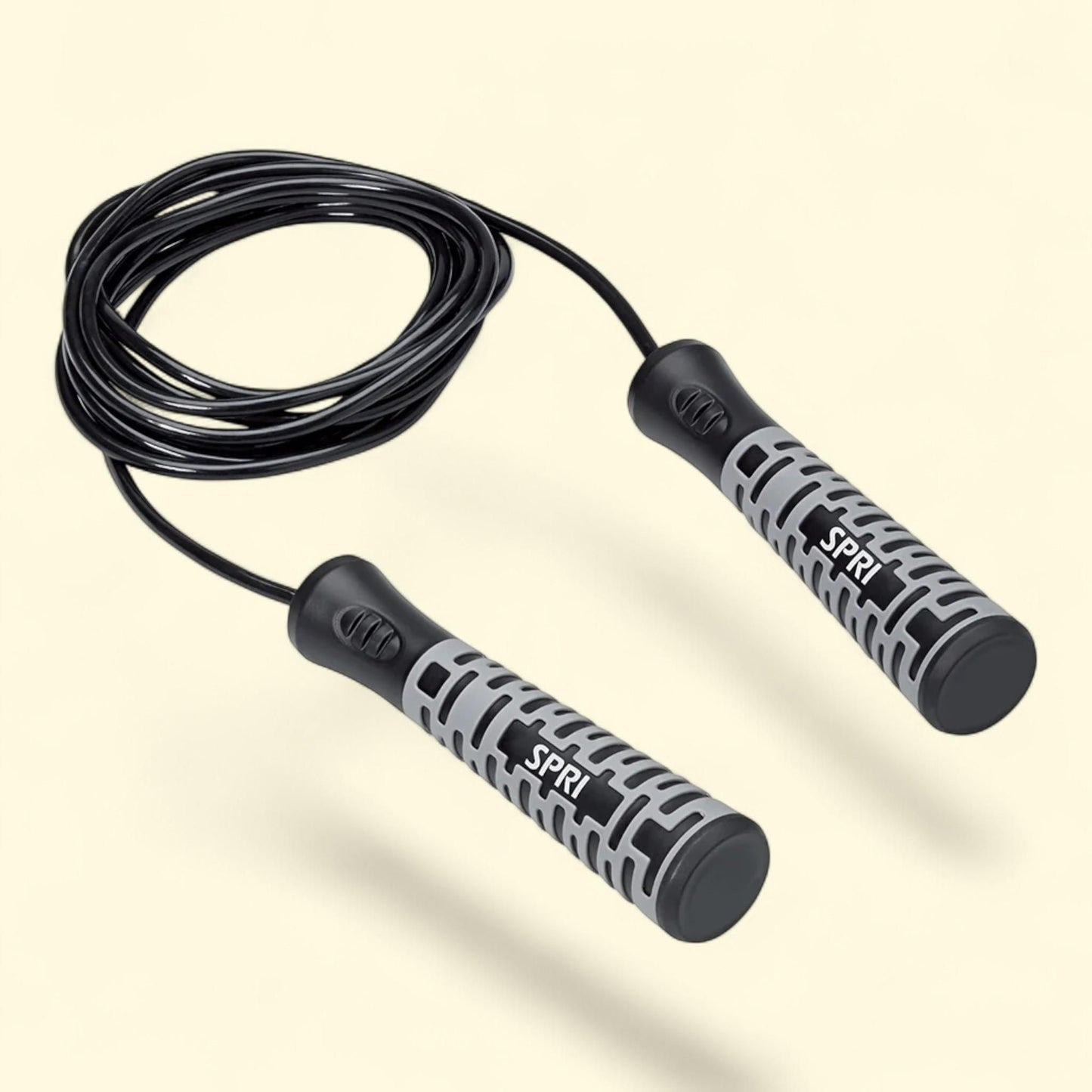 SPRI Sure-Grip Speed Rope, Black, Adjustable — authentic US product shipped worldwide by Treatspree