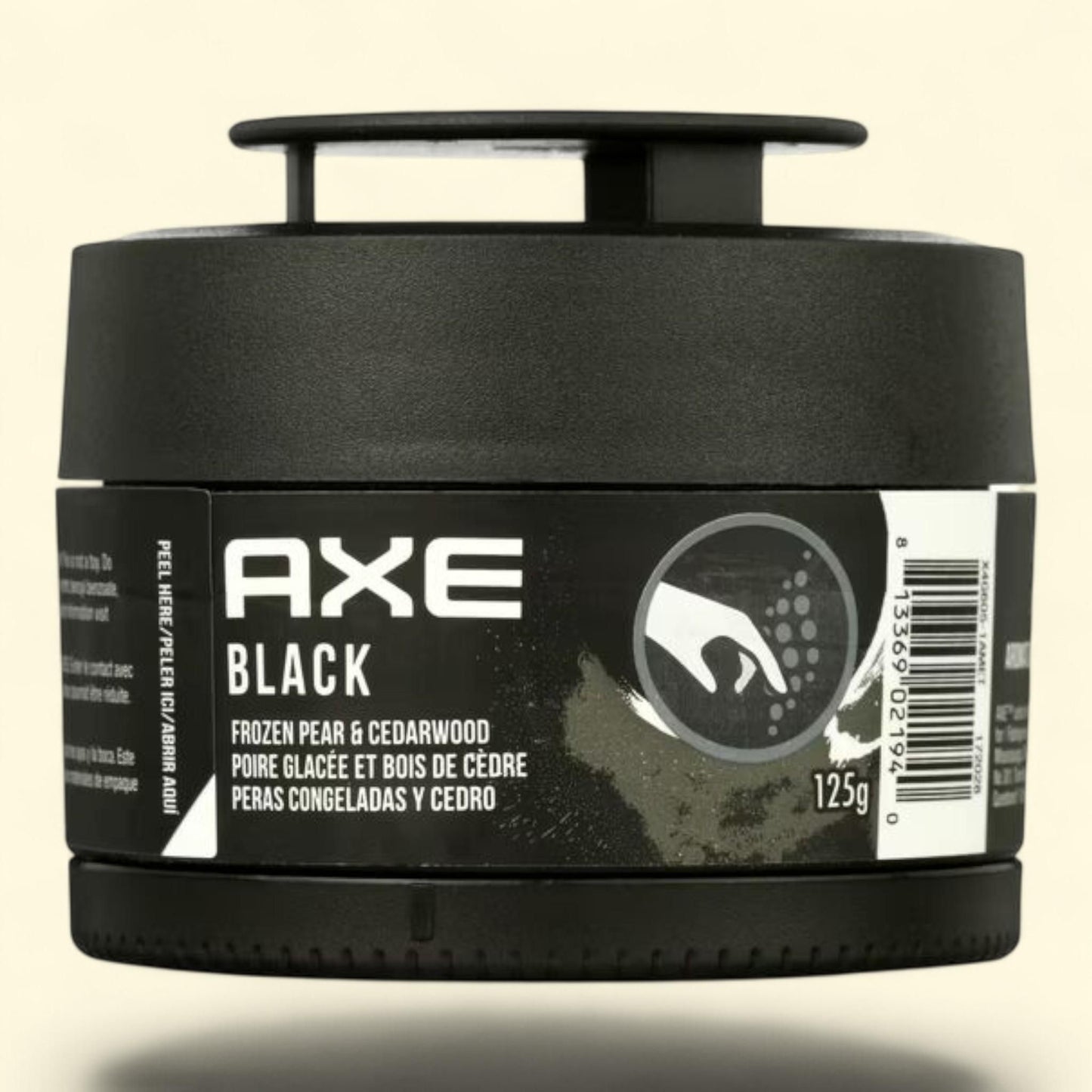 Désodorisant pour voiture AXE, bombe en gel, parfum noir, lot de 1