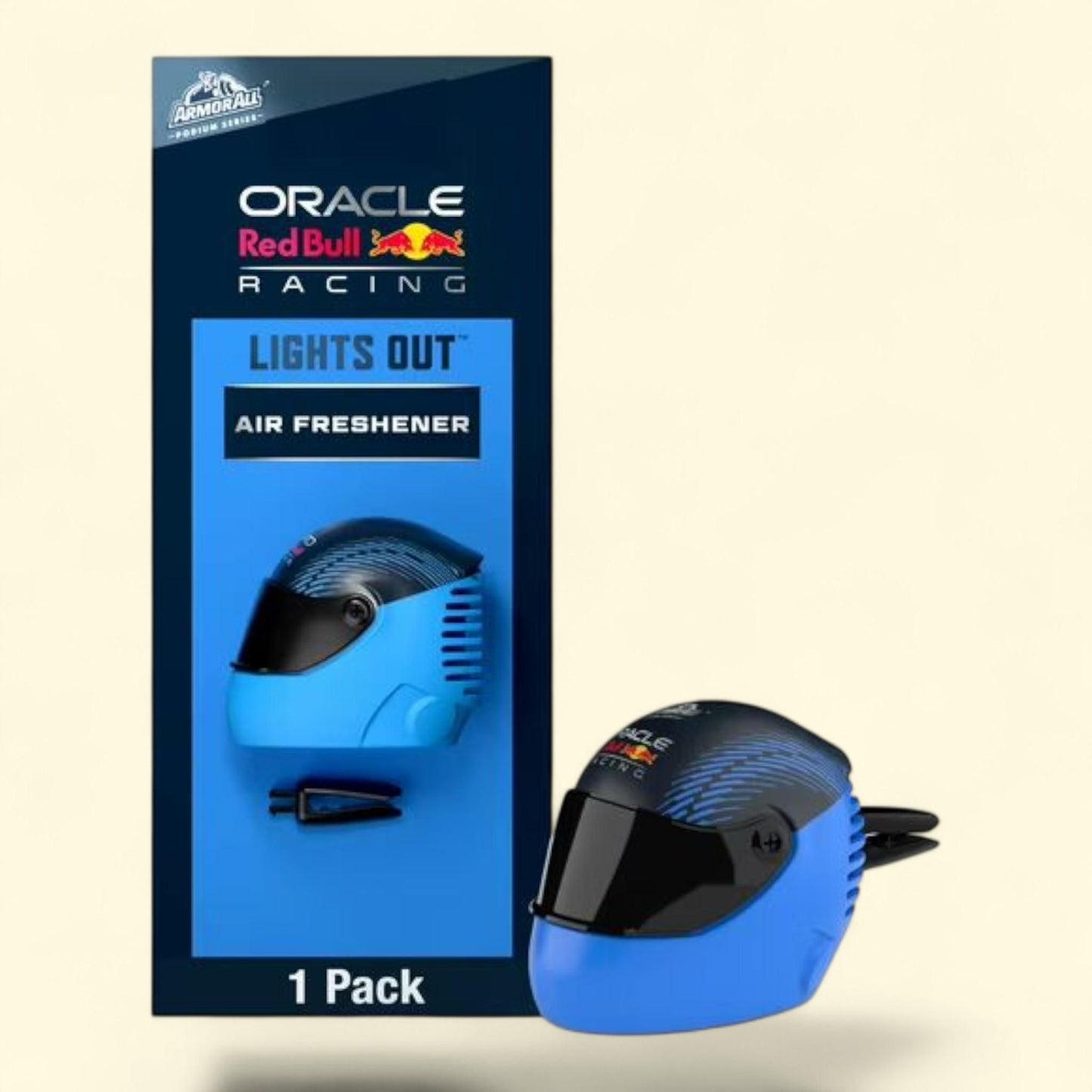 Armor All Podium Series Helmet Vent Clip Car Air Freshener, Lights Out Scent, 1 count