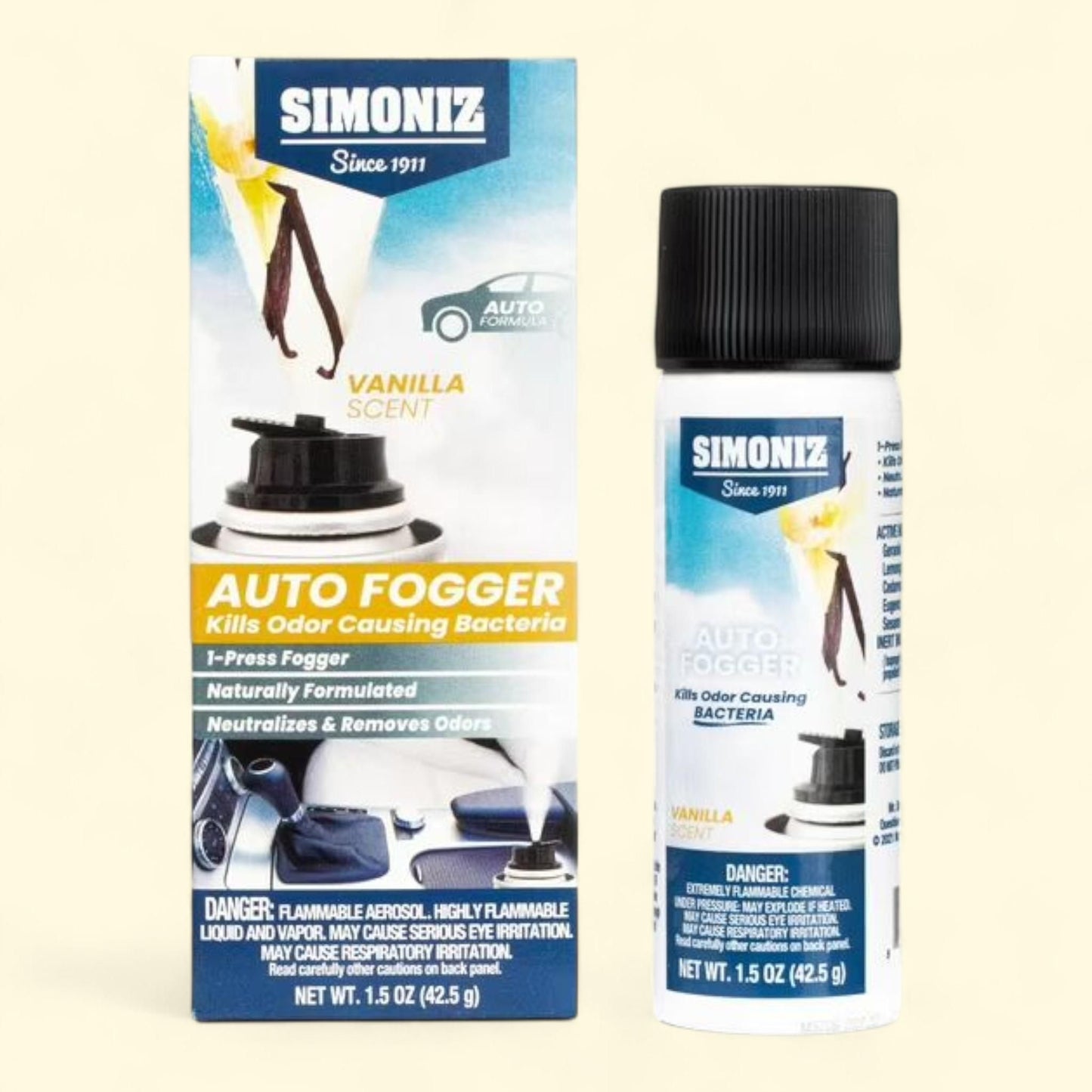 Diffuseur pour voiture Simoniz Automotive, parfum vanille, 45 ml