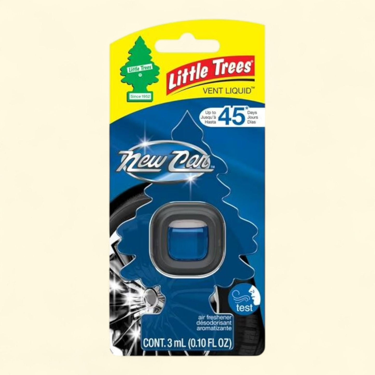 Désodorisant Little Trees à fixer sur la grille d'aération, parfum « New Car », 1 paquet