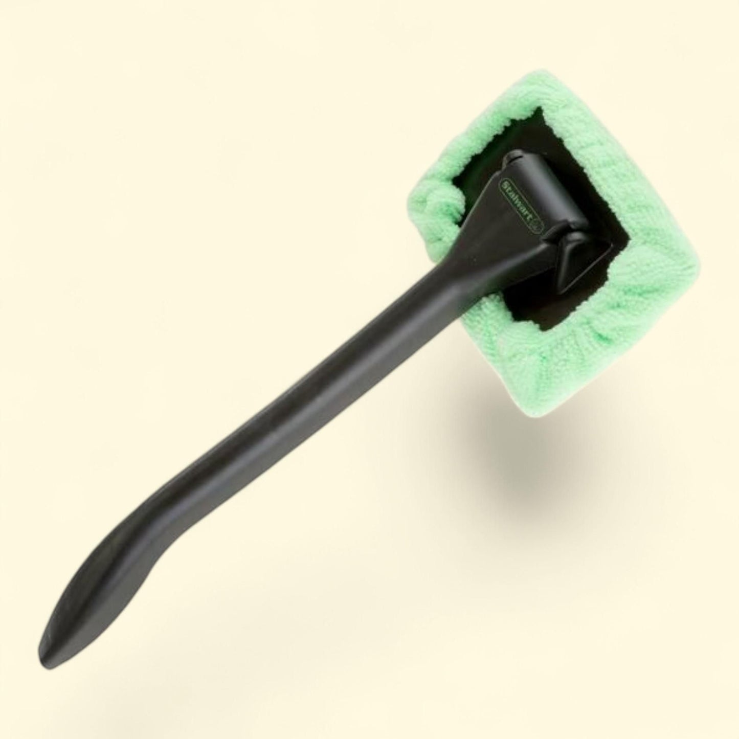 Stalwart Windshield Cleaner with Microfiber Cloth, Handle and Pivoting Head, Green, 1 count