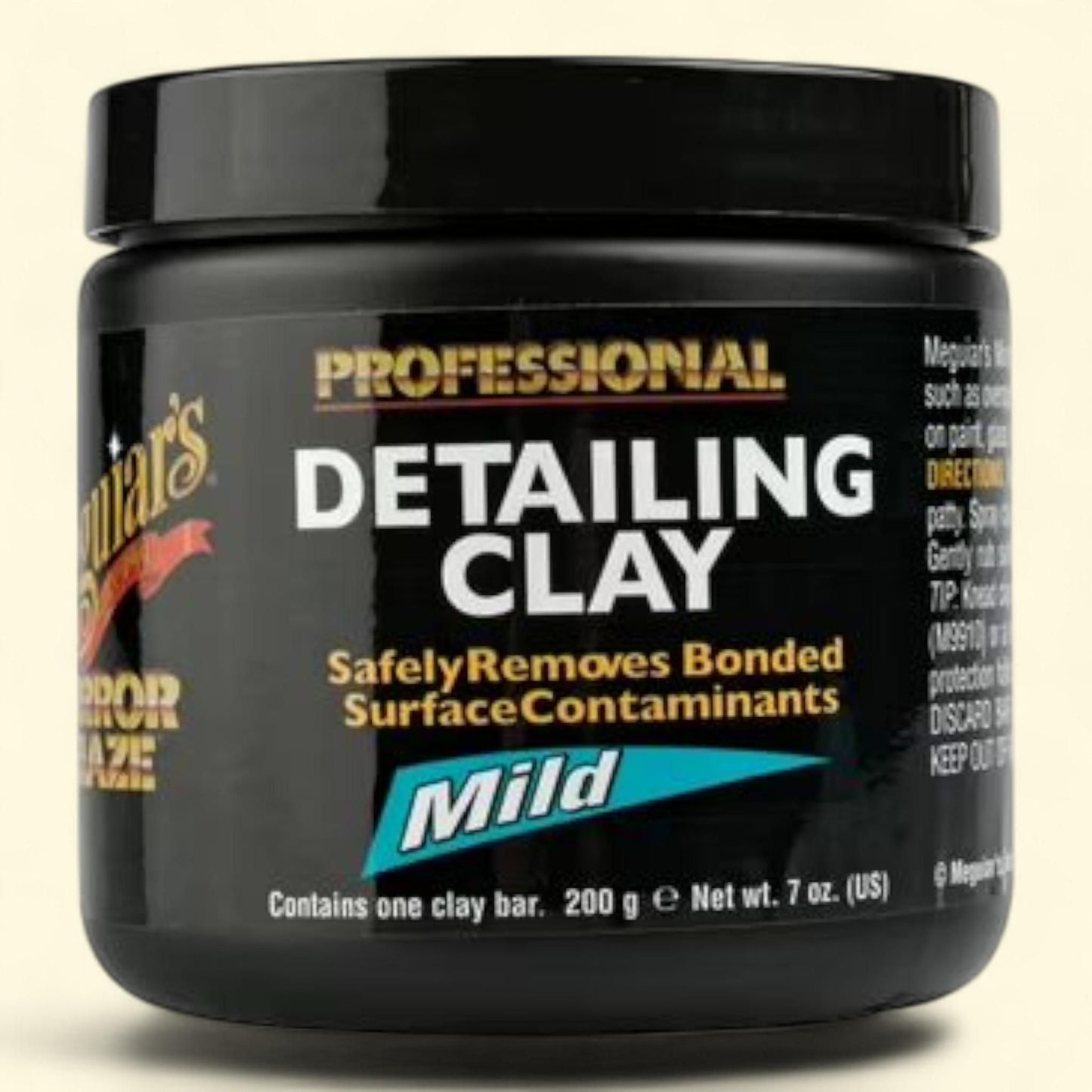 Argile de finition Mirror Glaze de Meguiar's, formule douce, 200 grammes