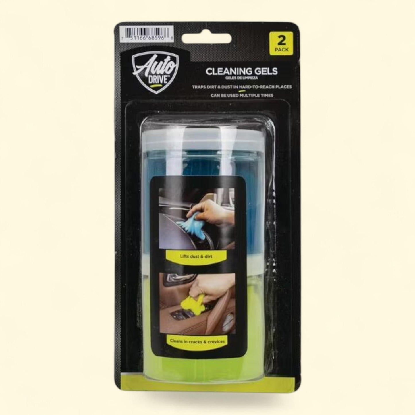 Auto Drive Cleaning Gel, Universal Dust Remover 2 Pack