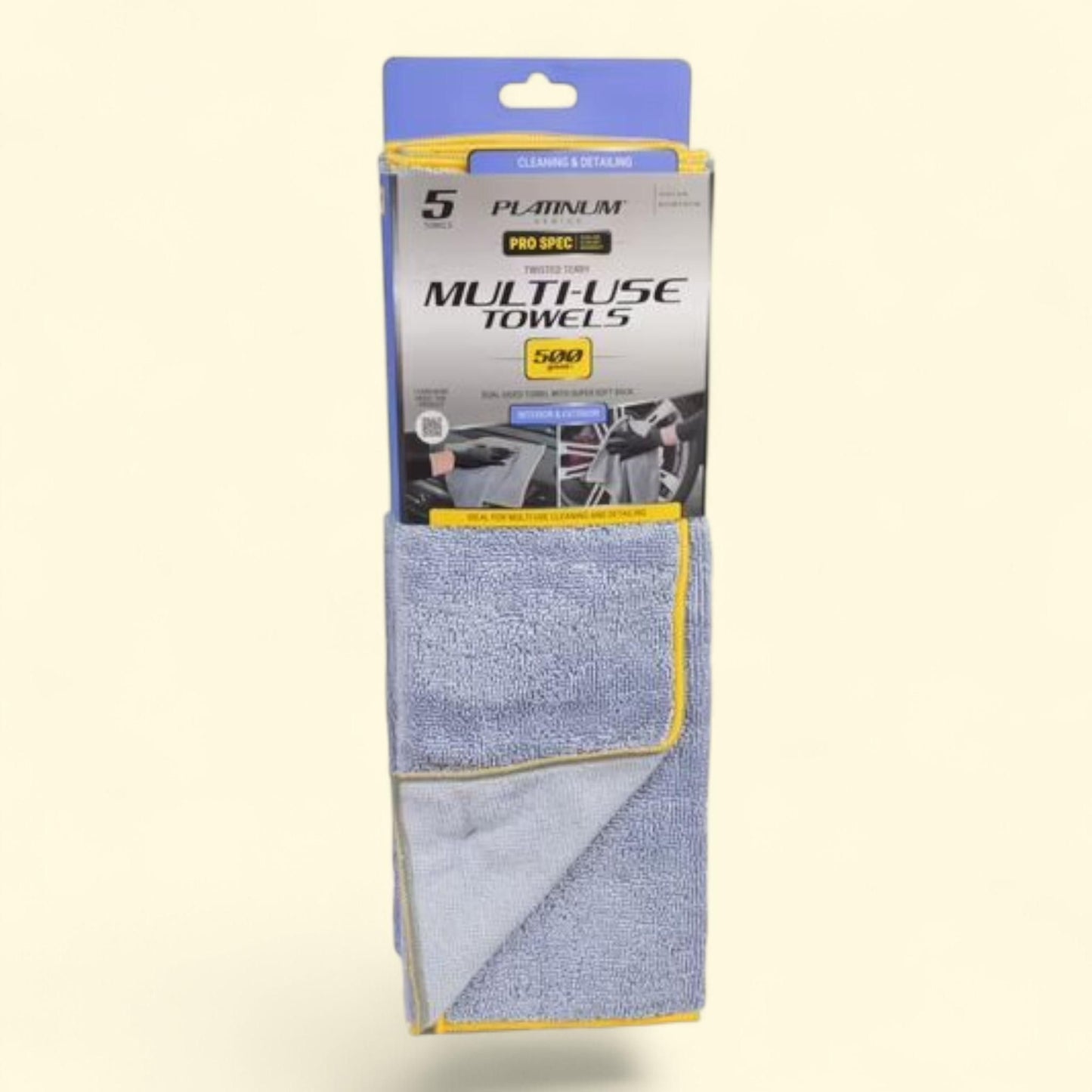 Platinum Series Pro Spec Twisted Terry Towel, 16 x 16, 5 Pack