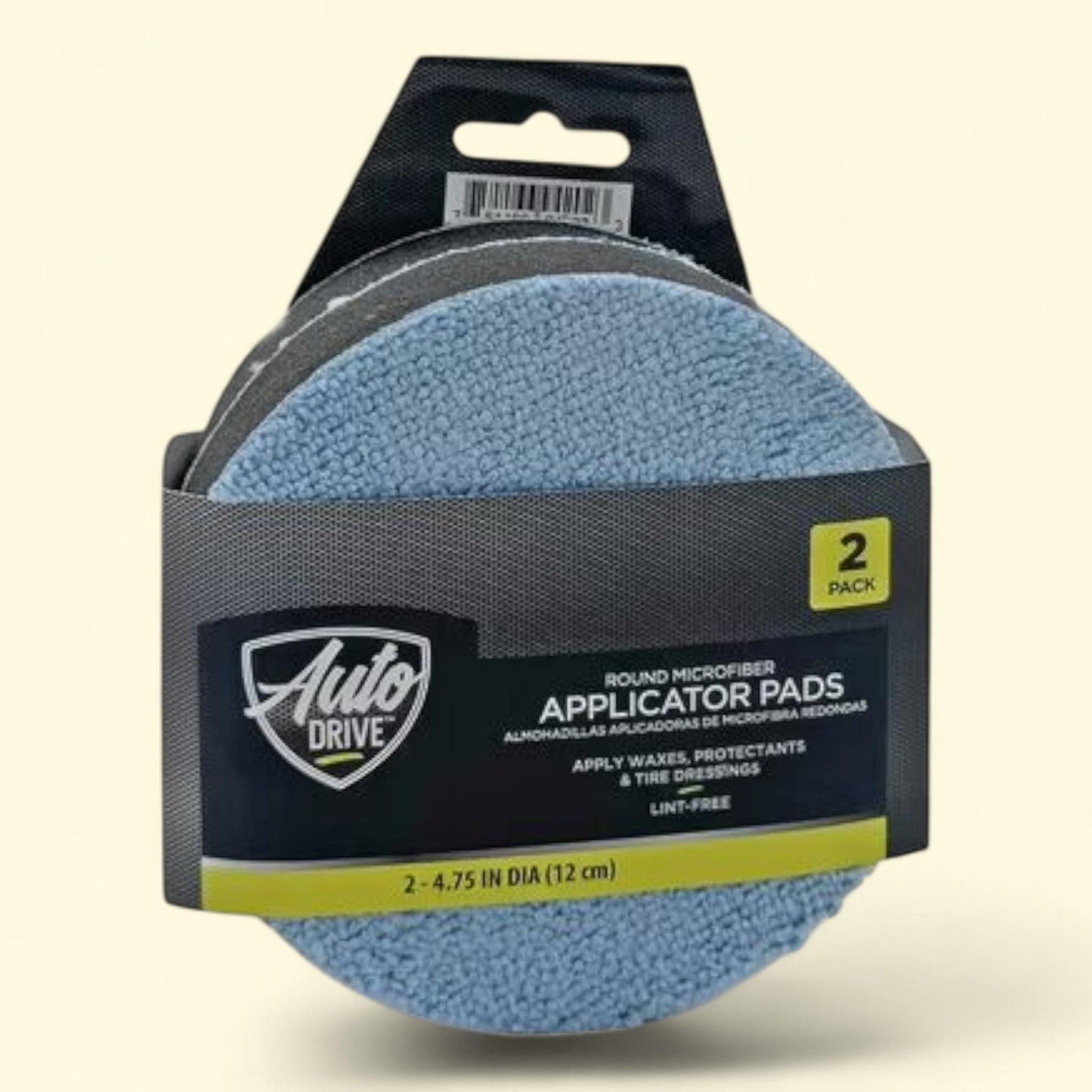 Auto Drive Car Waxes Microfiber Applicator Pad, 2 Pack