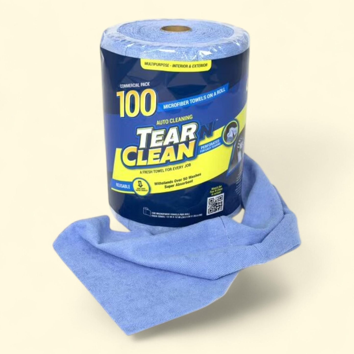 Tear N Clean Microfiber Towels, 100 Pack, 12in. x 12in.