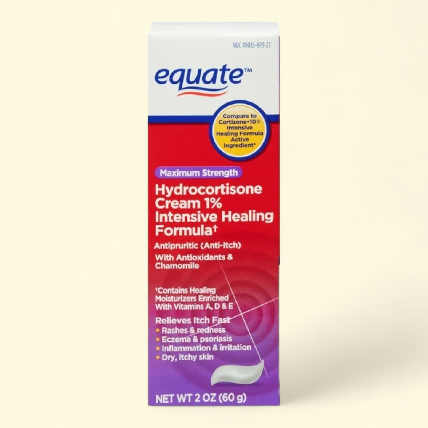 Equate Hydrocortisone Cream, 2 oz