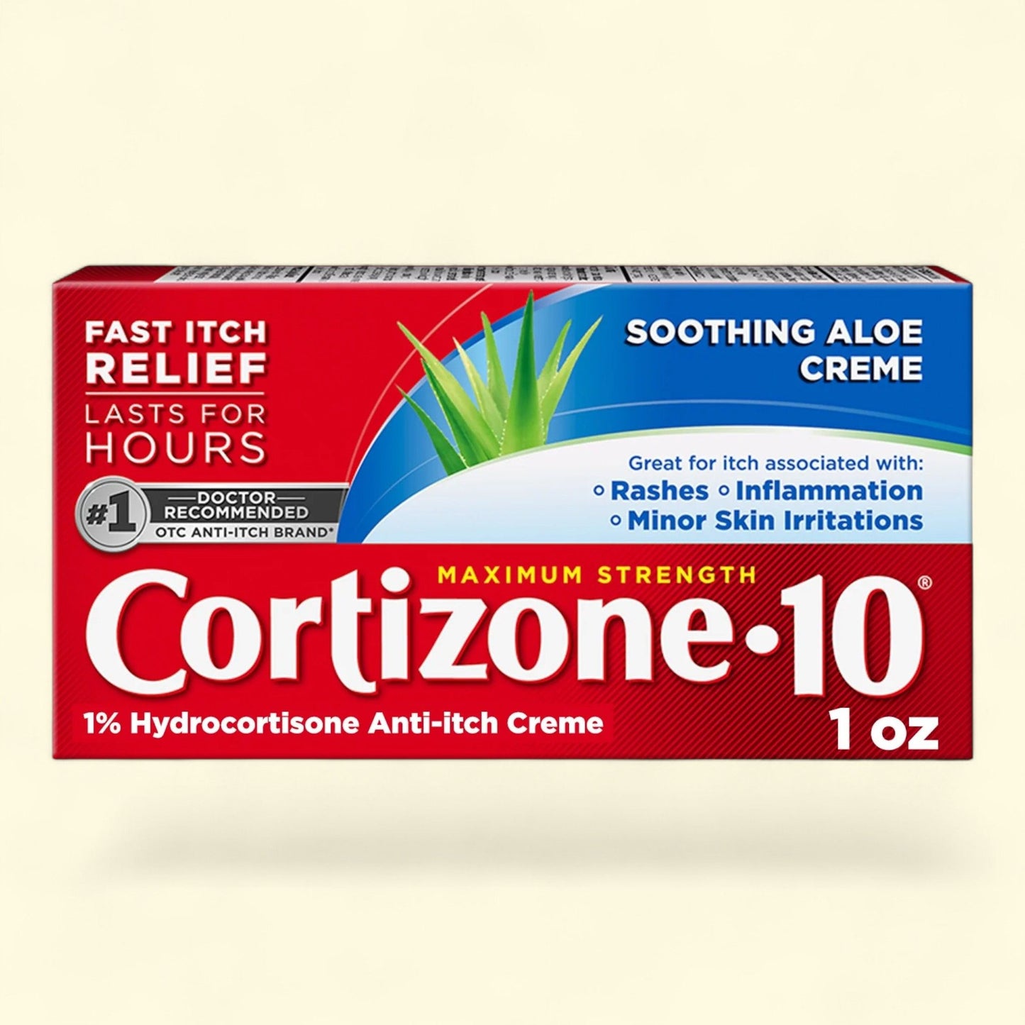 Cortizone 10 Soothing Aloe Creme, 1 ounce Tube