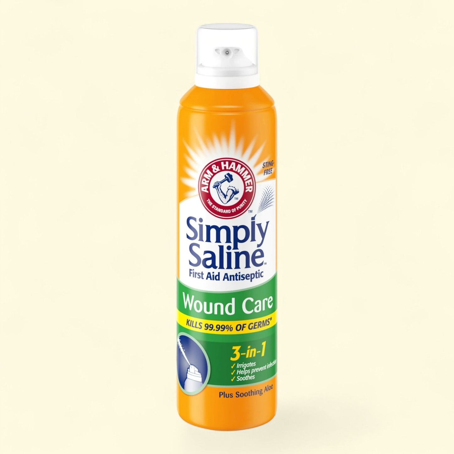 ARM & HAMMER Simply Saline Wound Care Antiseptic First Aid Spray, 7.4 oz