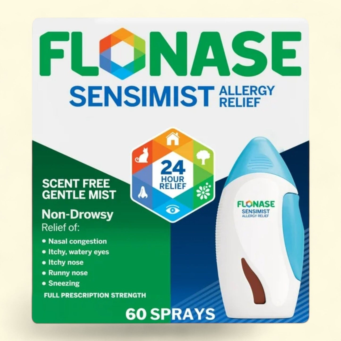 Flonase Sensimist Nasal Spray, 60 Sprays