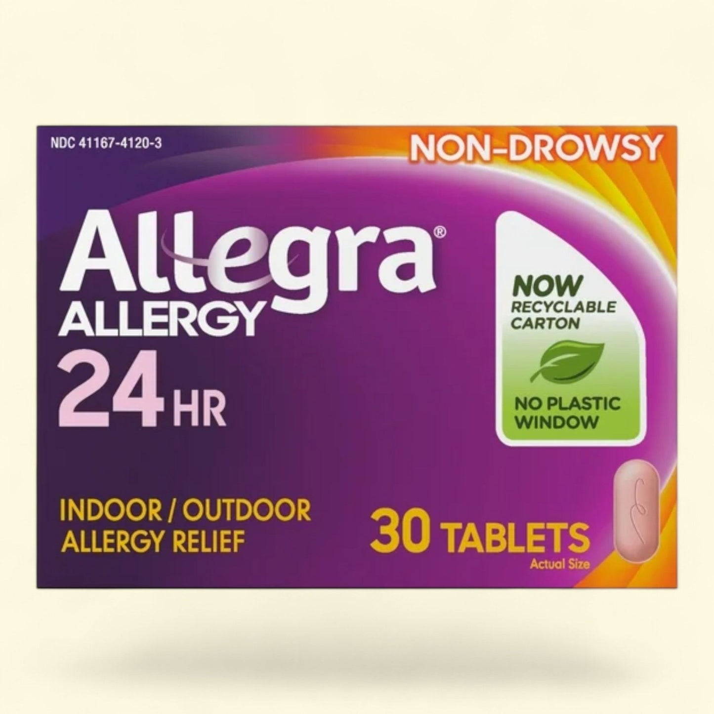 Comprimés Allegra contre les allergies, 180 mg, boîte de 30