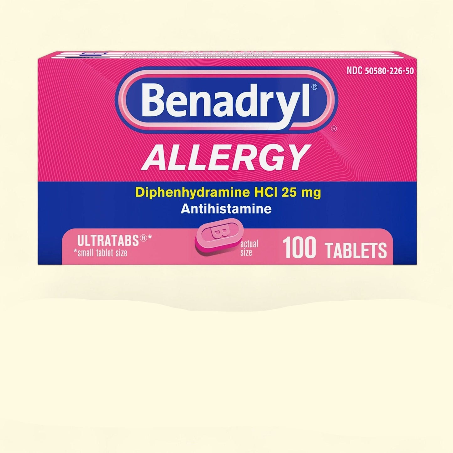 Benadryl Ultratabs, 100 Ct