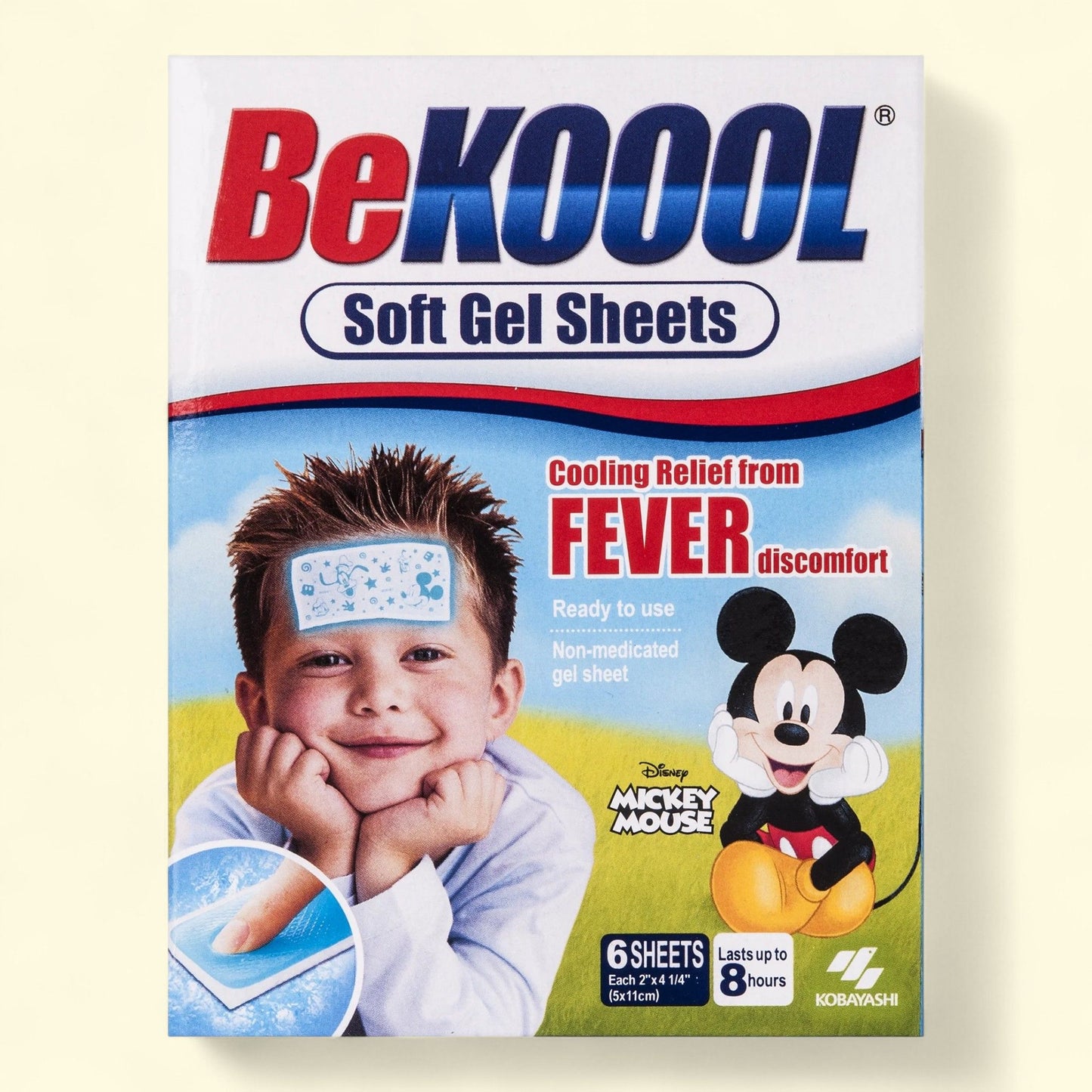 BeKoool Kids Cooling Gel Sheets, 6 Count