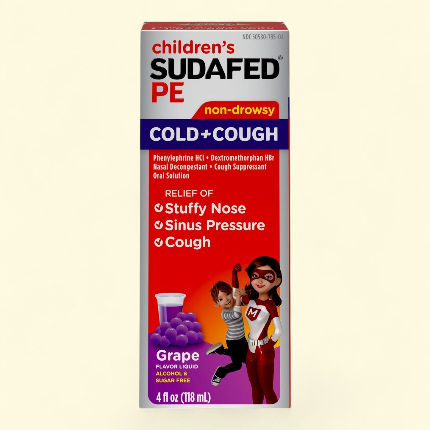 Sudafed PE Cold + Cough Suppressant, 4 fl. oz
