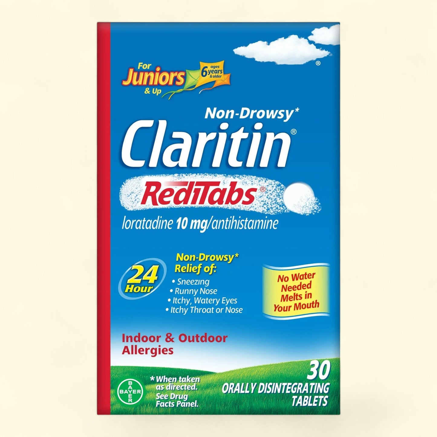 Claritin Juniors RediTabs, 30 Ct — authentic US product shipped worldwide by Treatspree