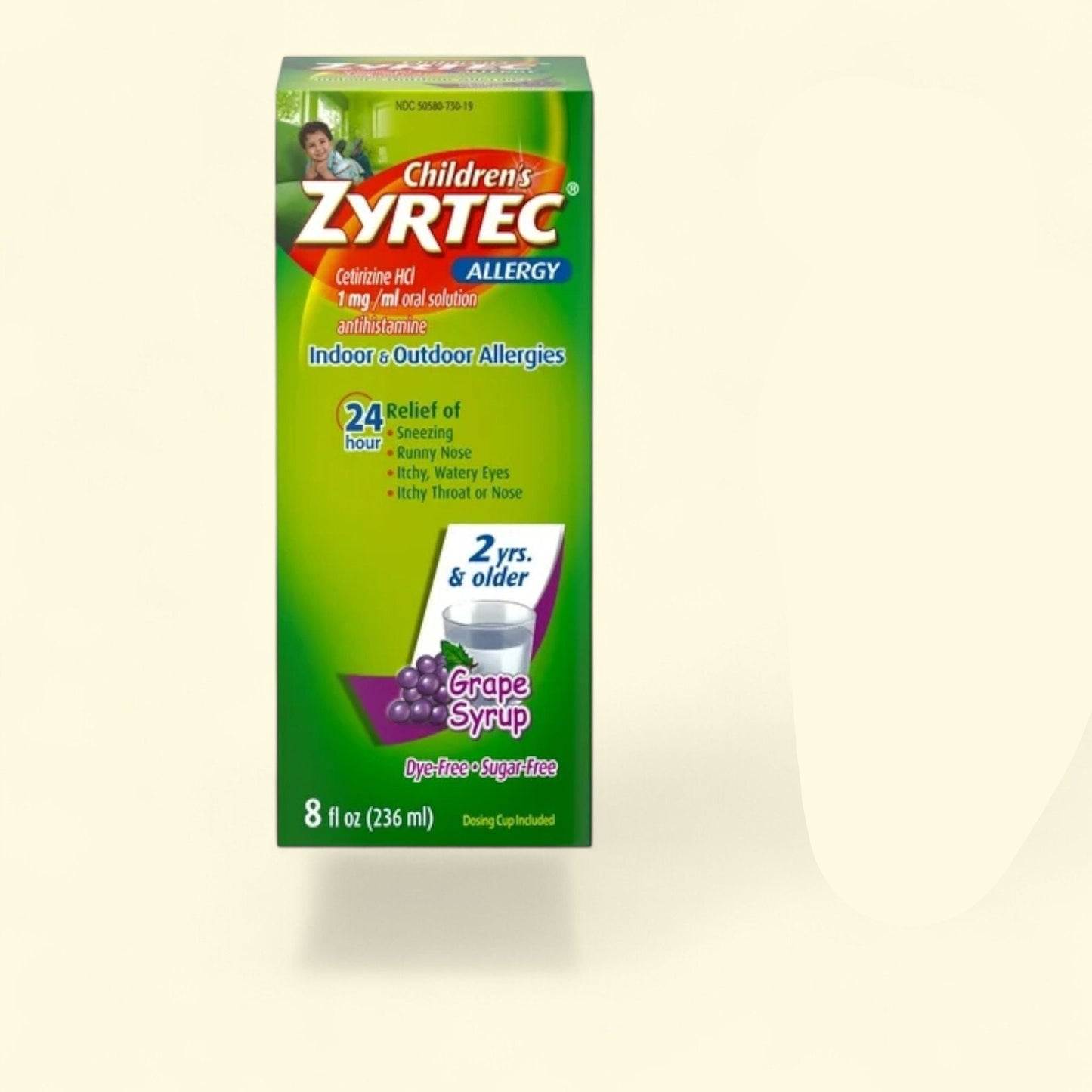 Children's Zyrtec Allergy Syrup, Grape, 8 fl. oz