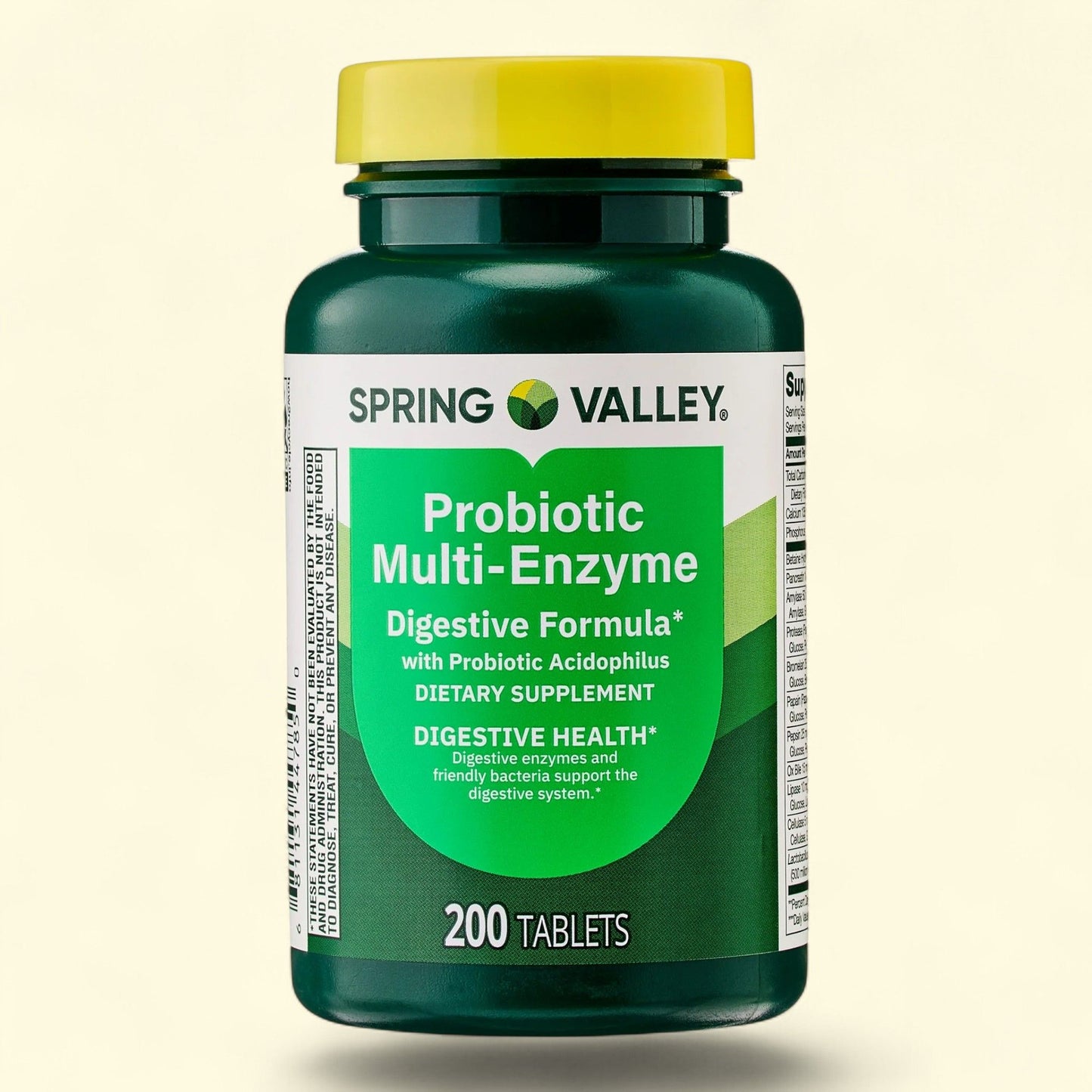 Spring Valley Probiotic Multi-Enzyme Digestive Formula Tablets, 200 Count