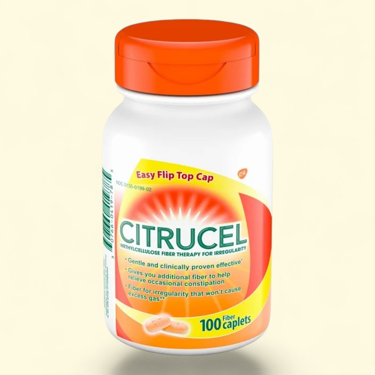 Citrucel Caplets, Fiber Therapy, 100 Count