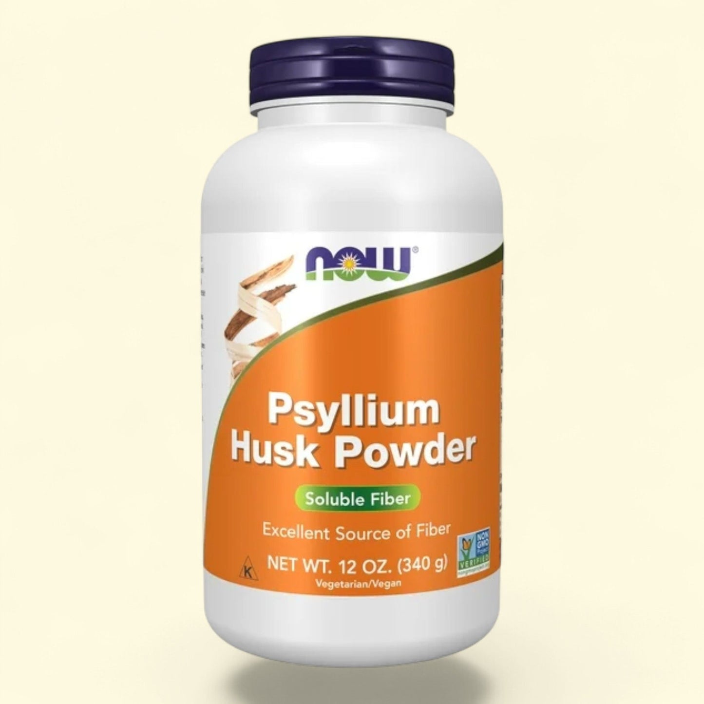 NOW Supplements, Psyllium Husk Powder, 12-Ounce — authentic US product shipped worldwide by Treatspree